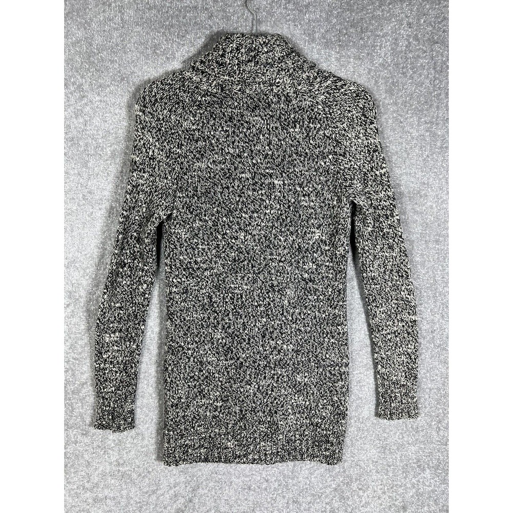 J Crew Wool Blend Button‎ Up Cardigan Sweater Womens Size XS Pockets Black White - Picture 2 of 8